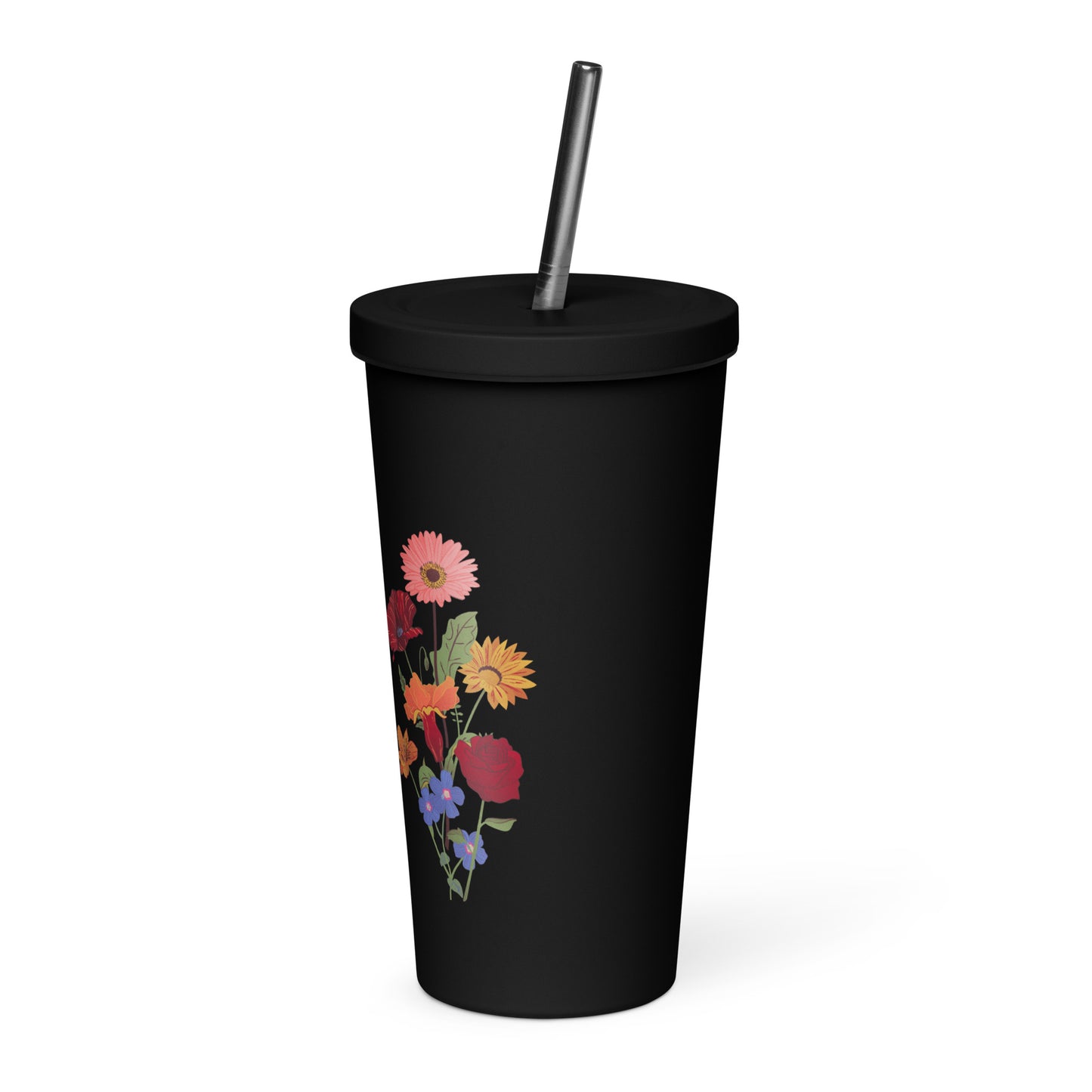 Flower (Insulated tumbler with a straw)