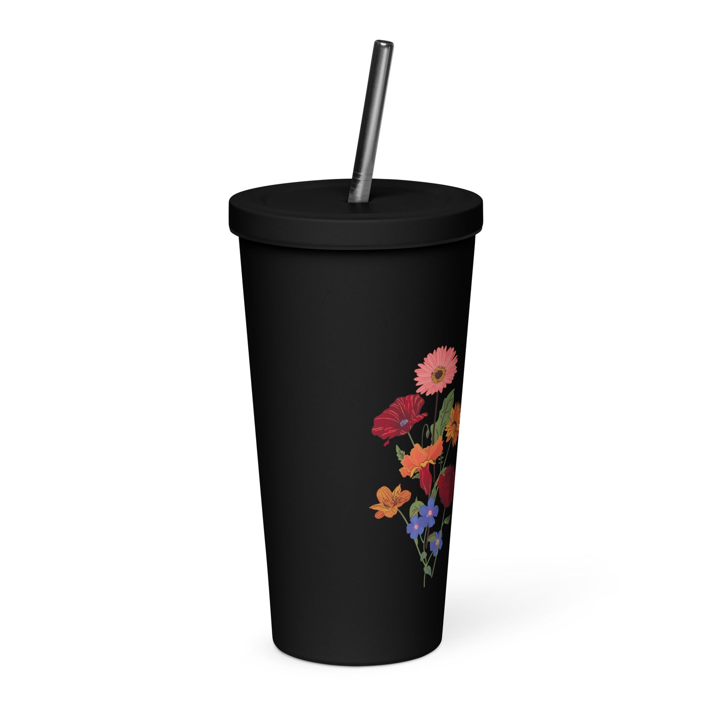 Flower (Insulated tumbler with a straw)