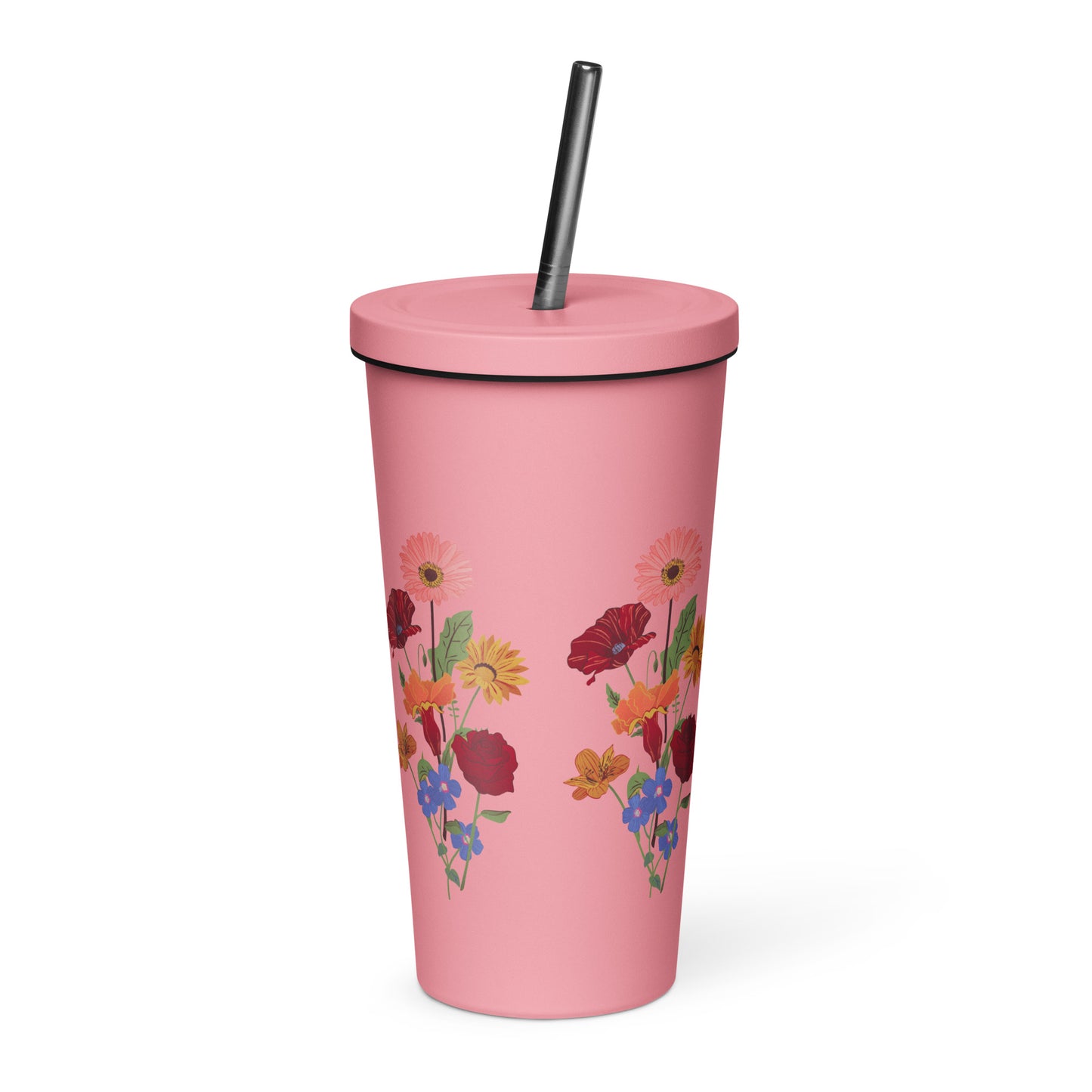 Flower (Insulated tumbler with a straw)