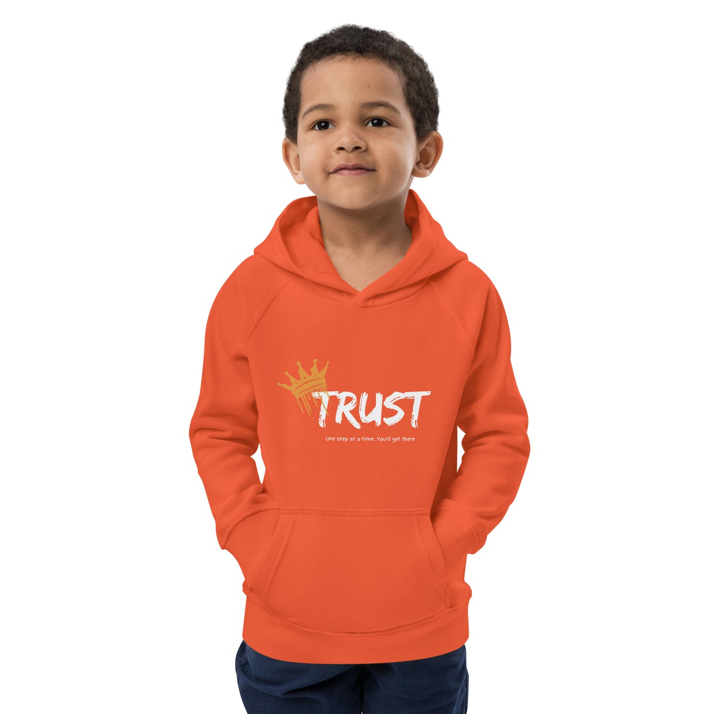 Pray Always, Stay Strong (Kids eco hoodie)