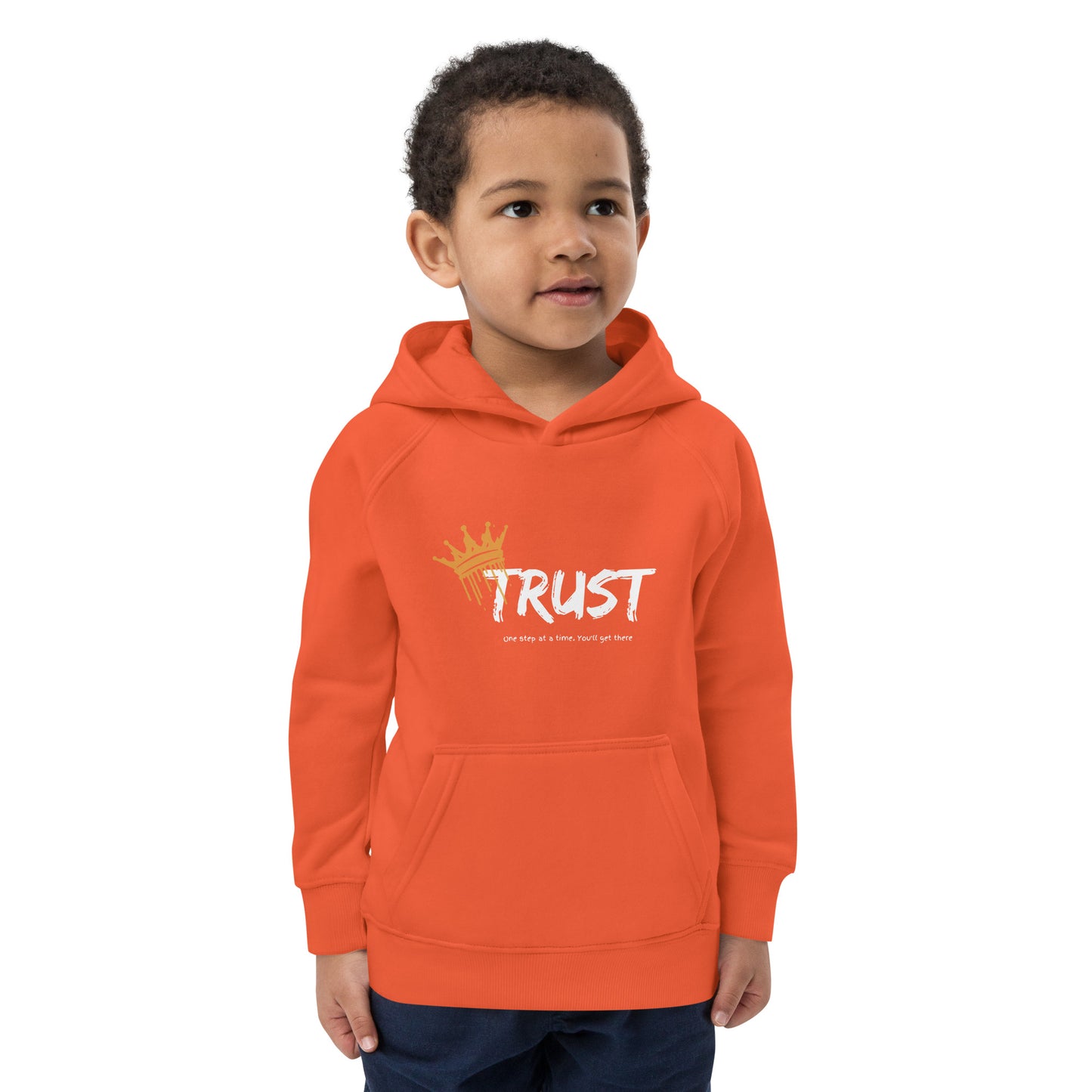 Pray Always, Stay Strong (Kids eco hoodie)