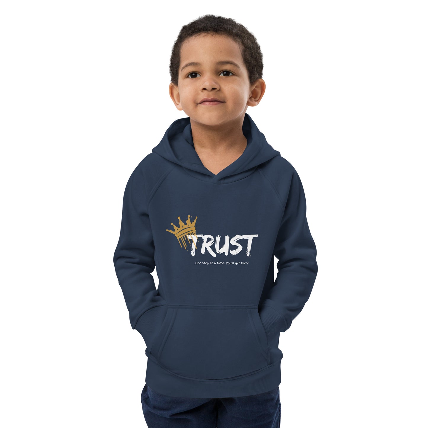 Pray Always, Stay Strong (Kids eco hoodie)