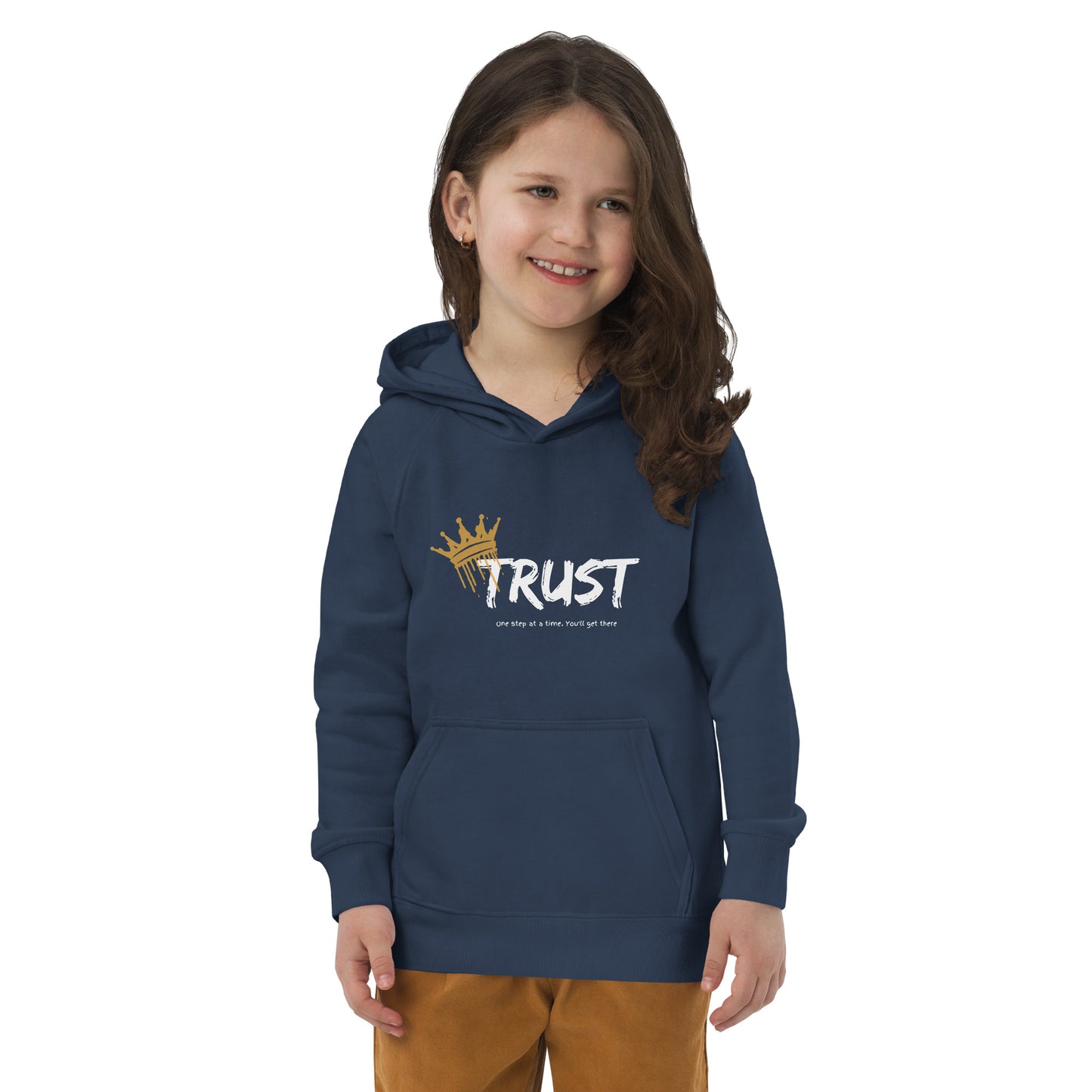 Pray Always, Stay Strong (Kids eco hoodie)