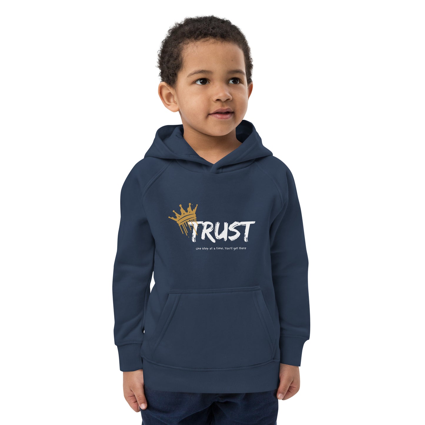 Pray Always, Stay Strong (Kids eco hoodie)