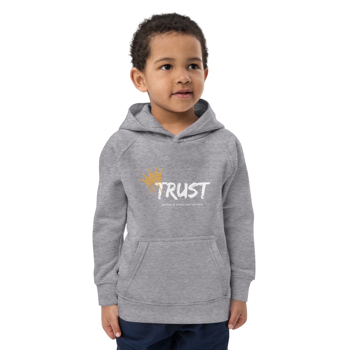 Pray Always, Stay Strong (Kids eco hoodie)
