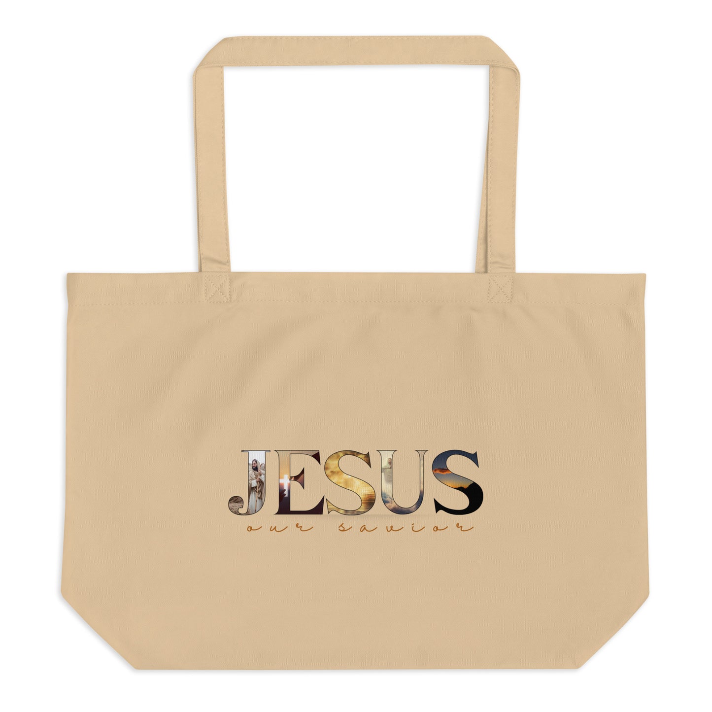 JESUS (Large organic tote bag)