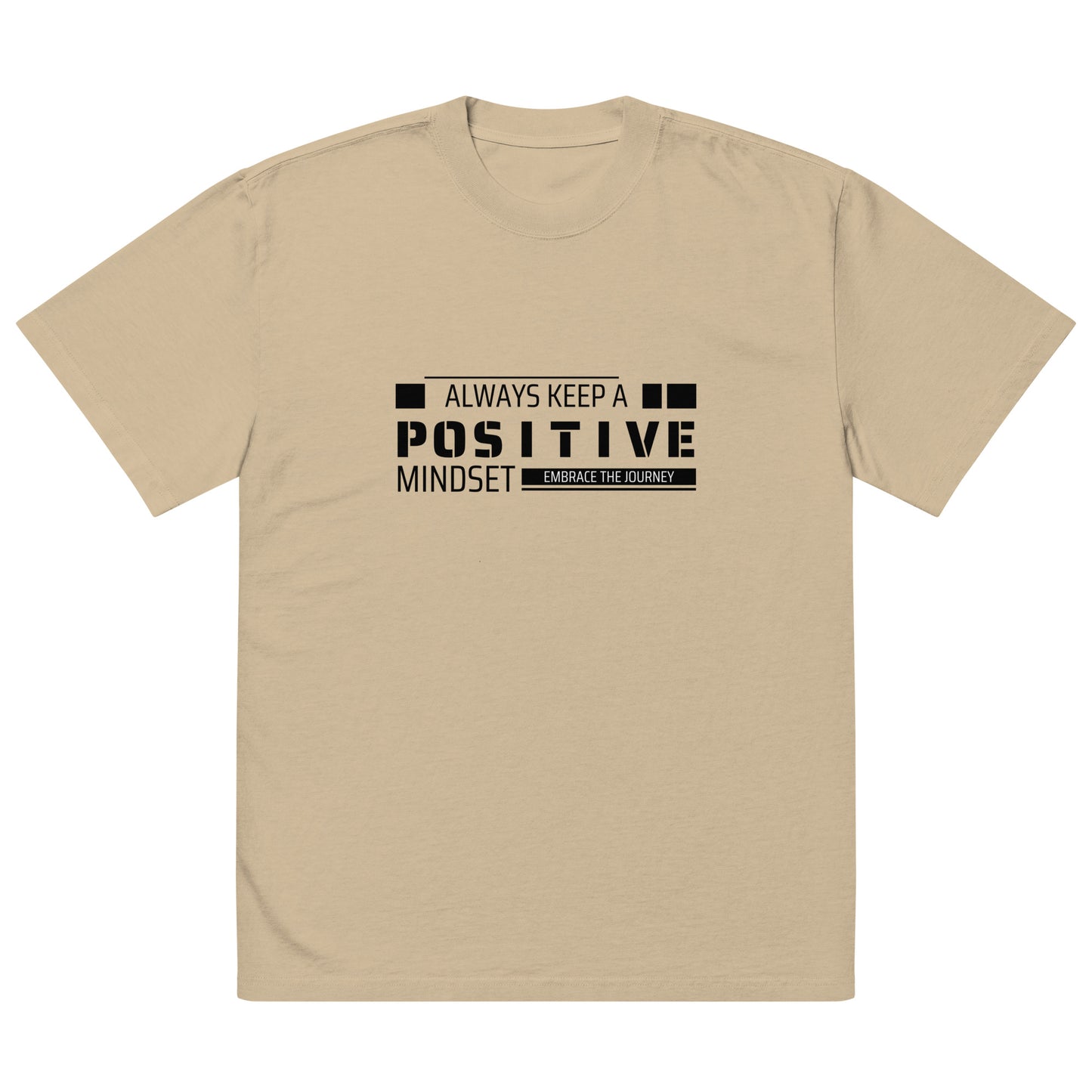 Positive Mindset (Oversized faded t-shirt)