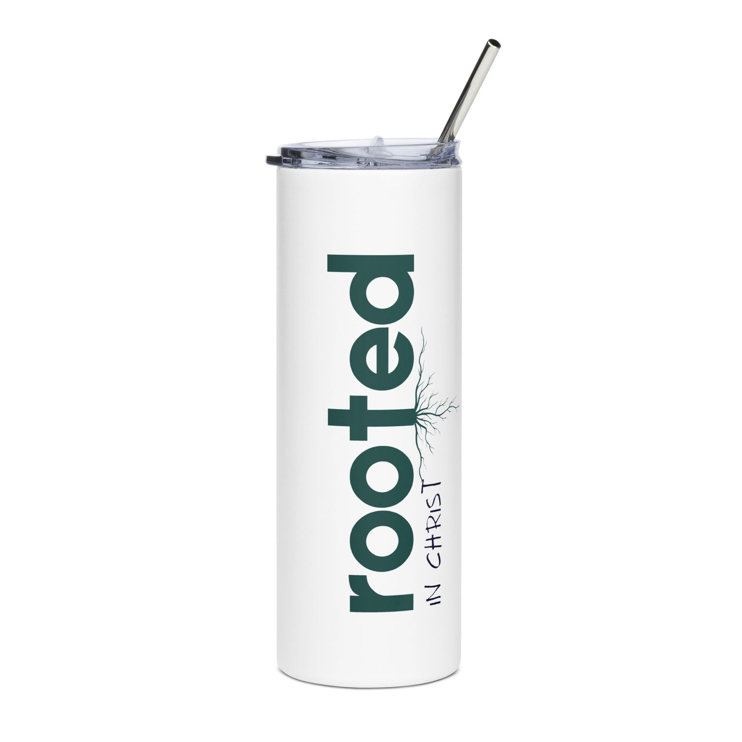 Rooted In Christ (Stainless steel tumbler)