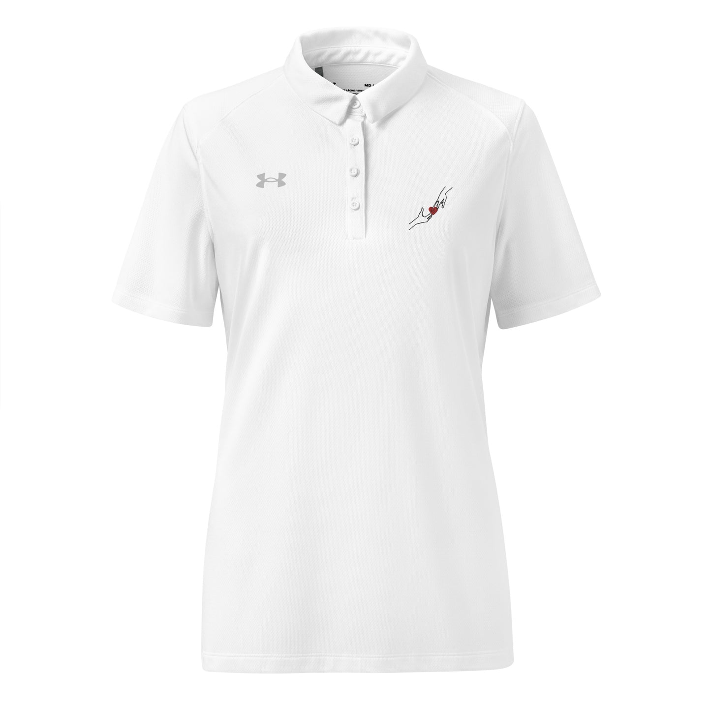 Hands of Love: Heart in Harmony (Under Armour® women’s polo)
