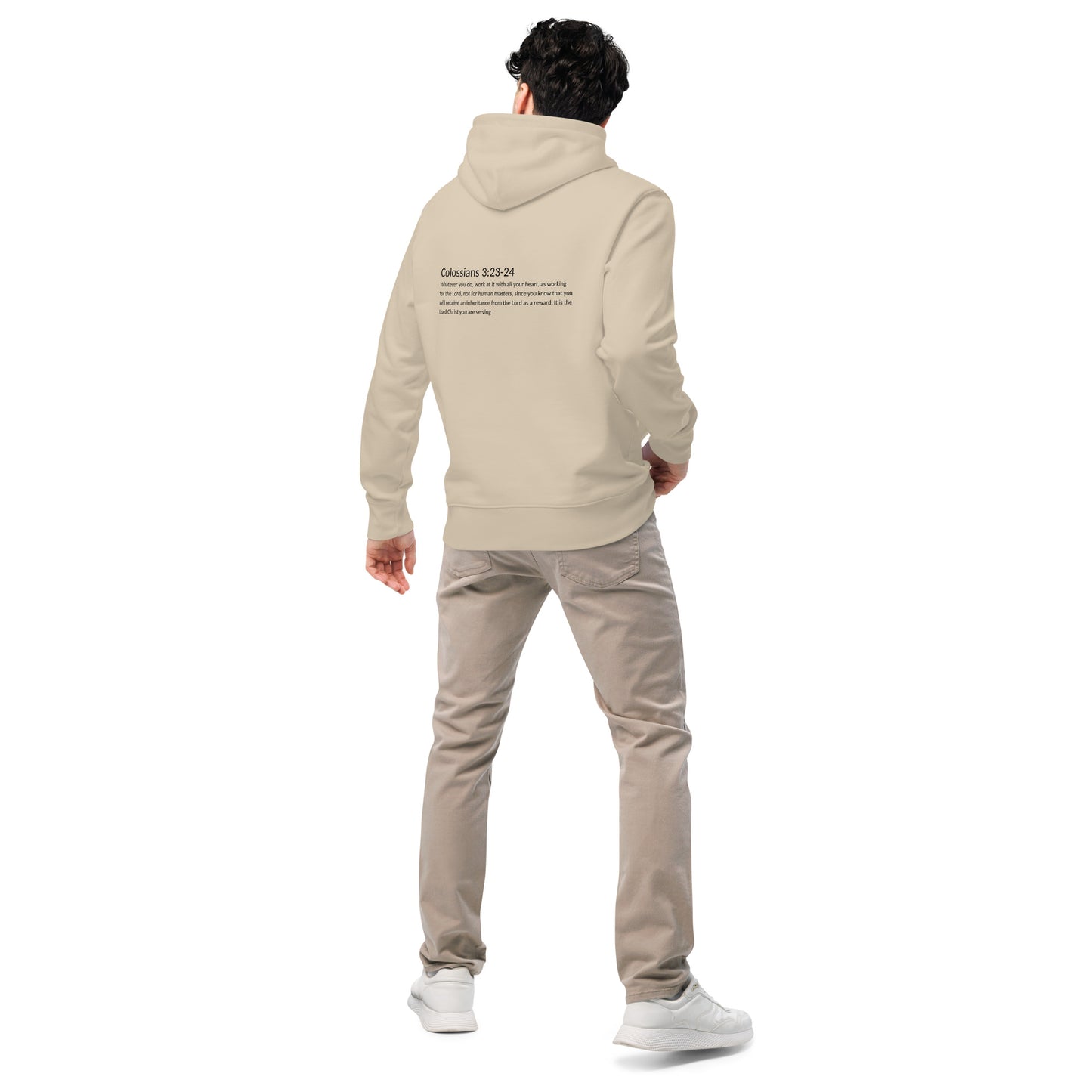 Colossians 3:23-24 (Essential eco hoodie)