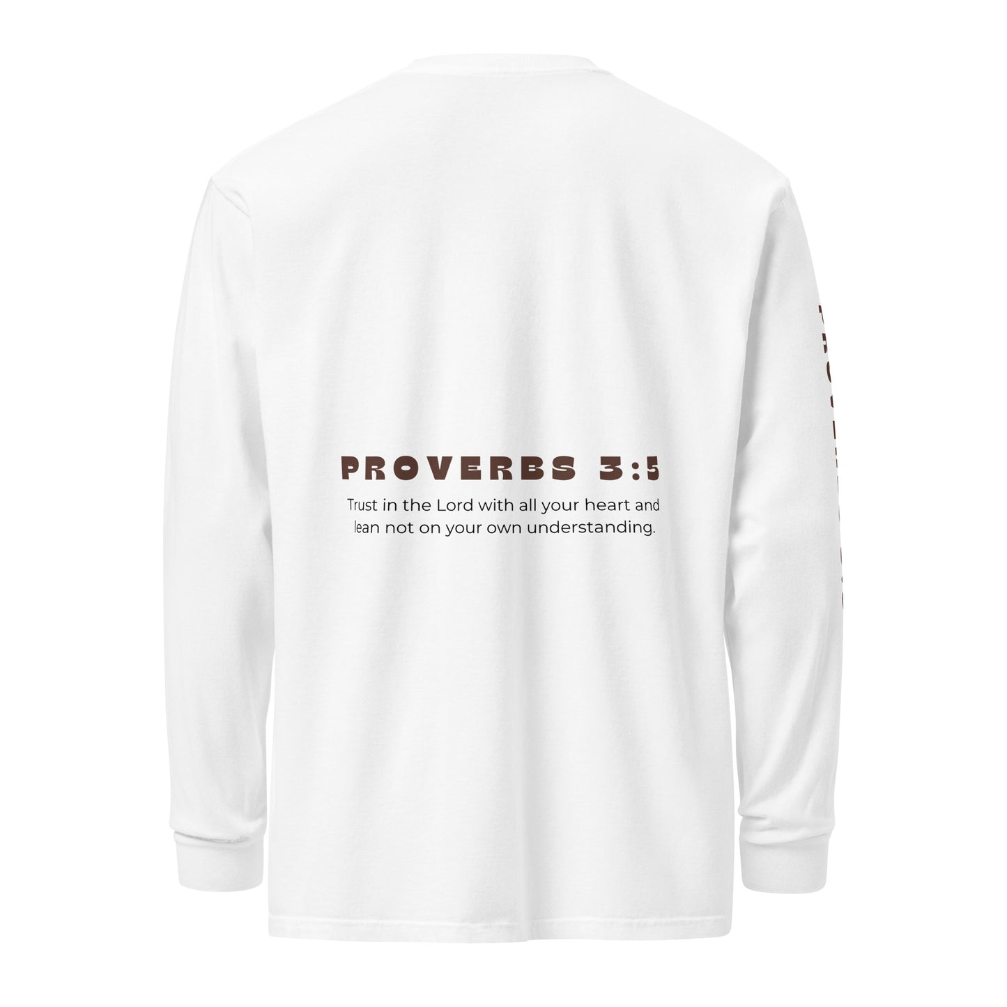 Proverbs 3:5 (Garment-dyed heavyweight long-sleeve shirt)