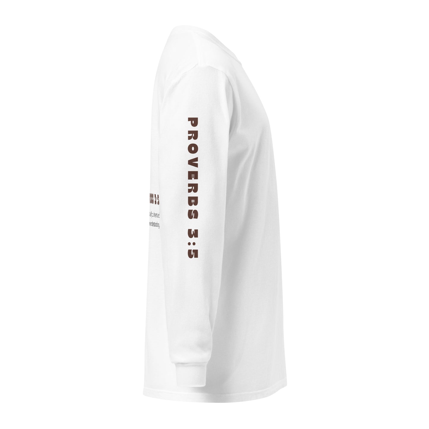 Proverbs 3:5 (Garment-dyed heavyweight long-sleeve shirt)