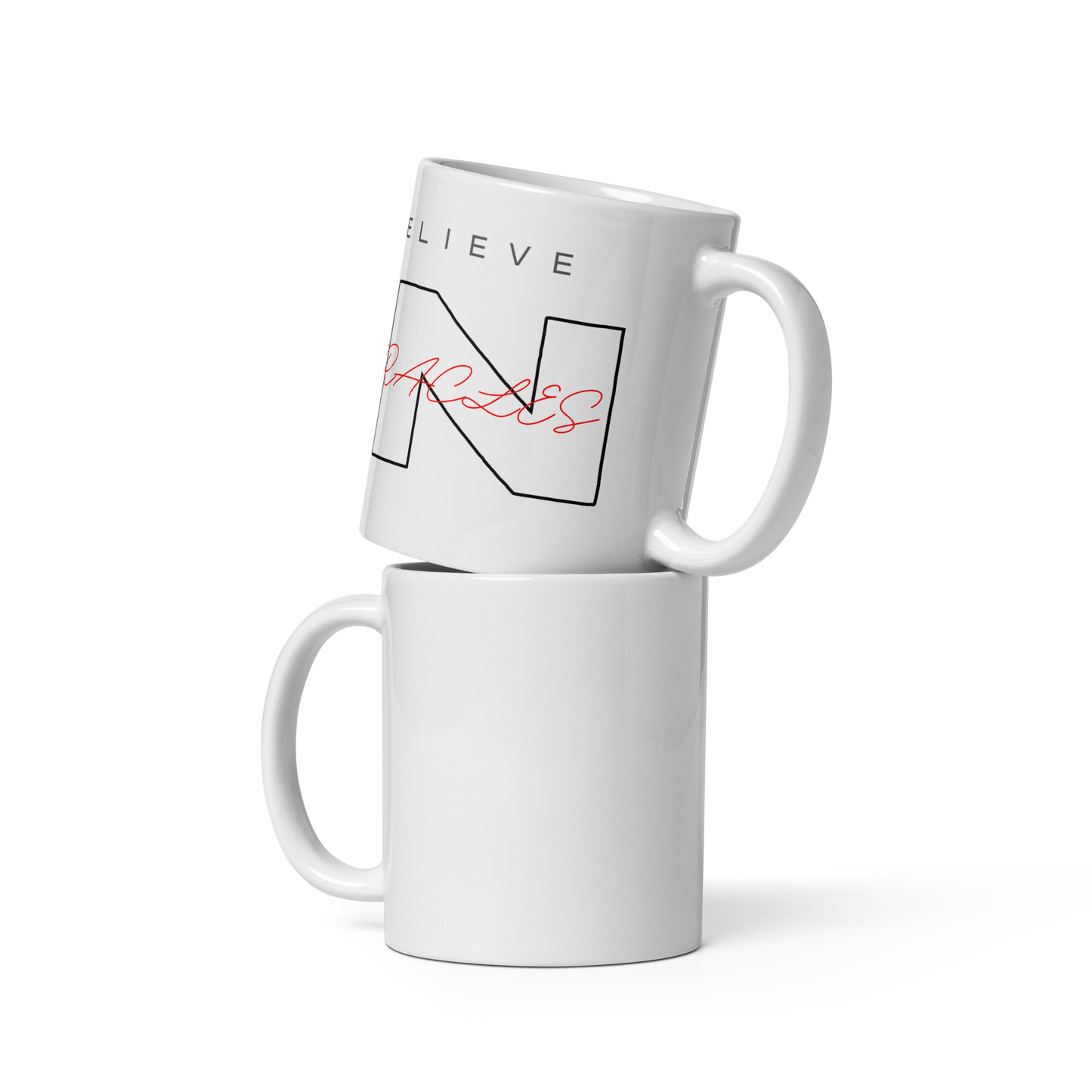 Believe In Miracles (White glossy mug)