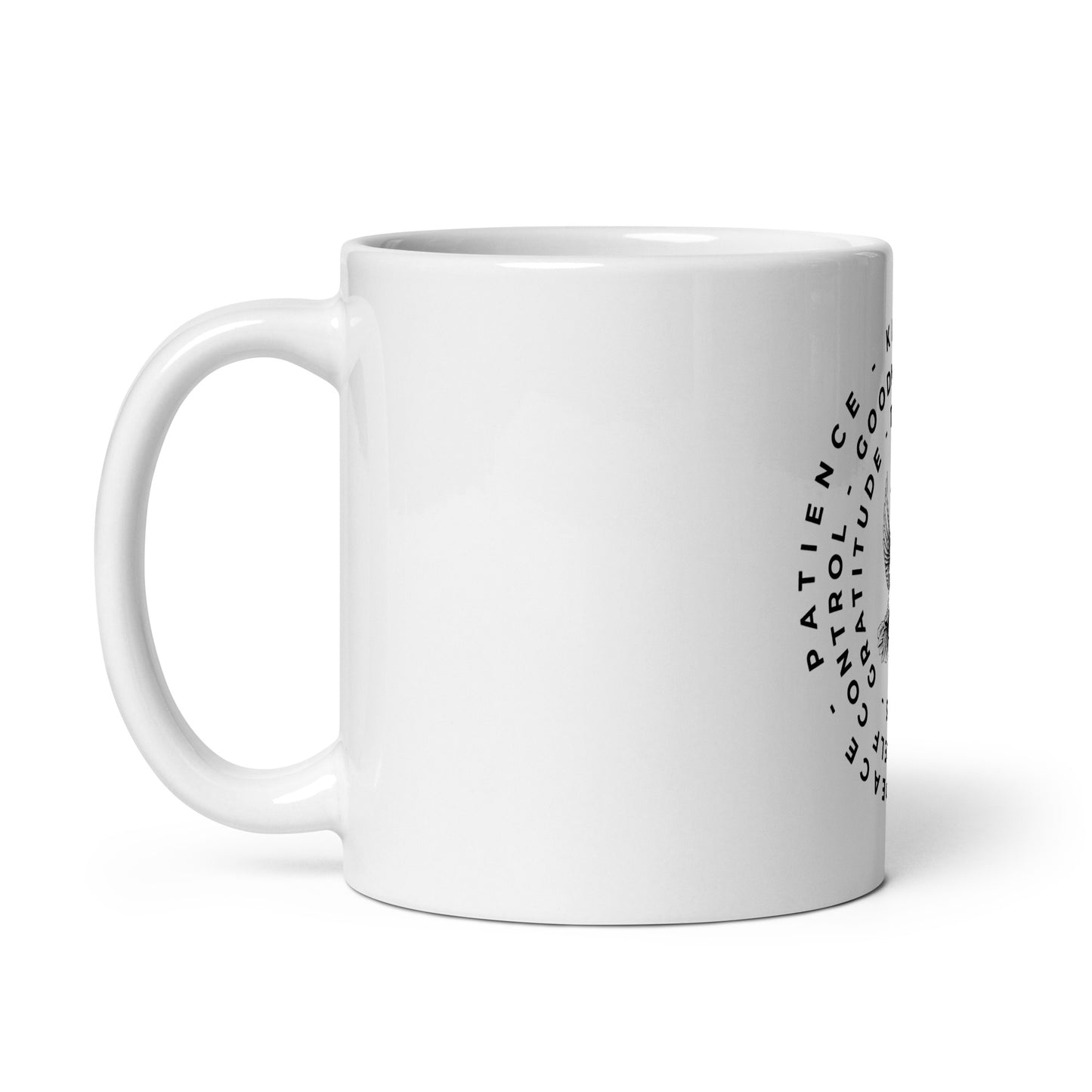 Soaring Wisdom (White glossy mug)