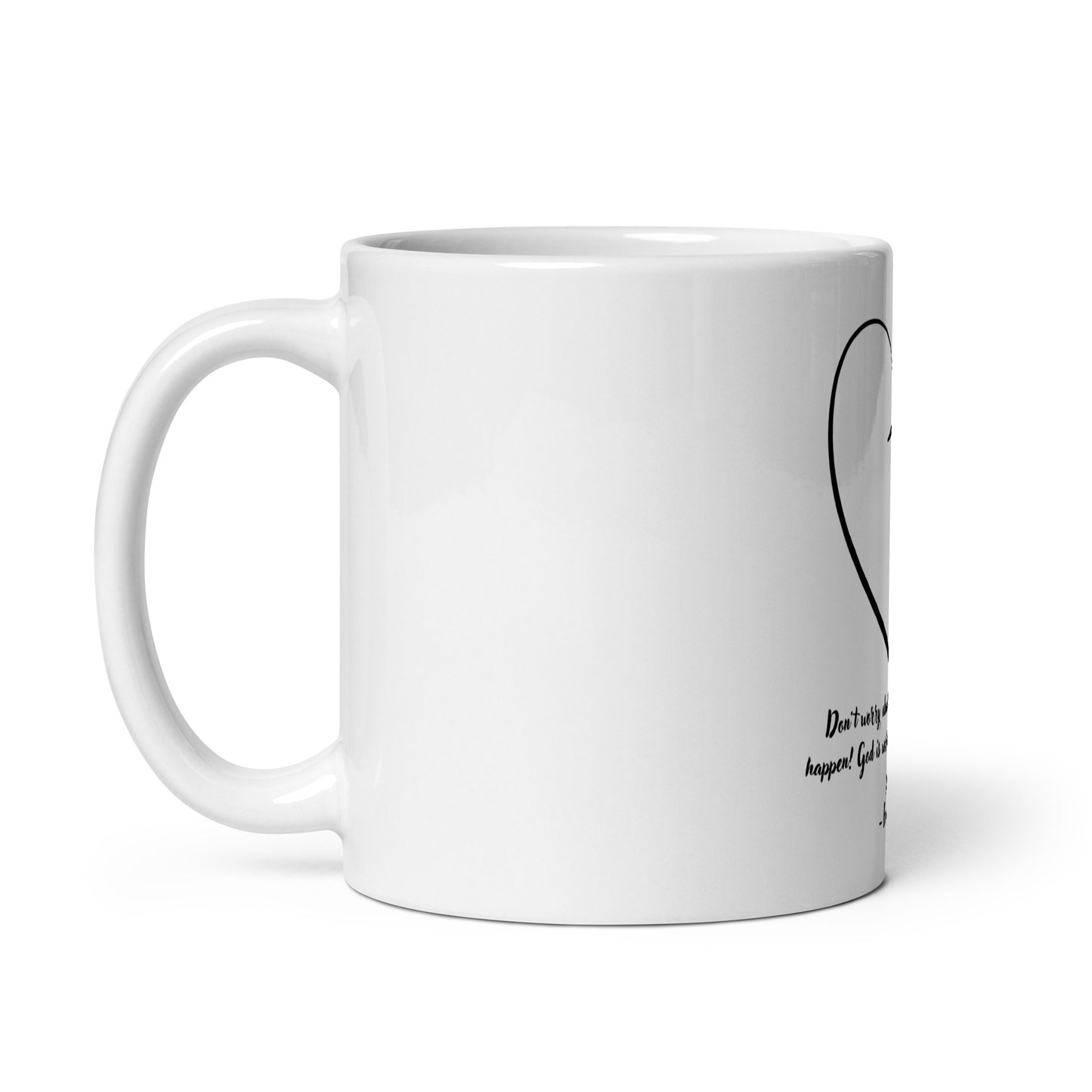 Uplifting Faith (White glossy mug)
