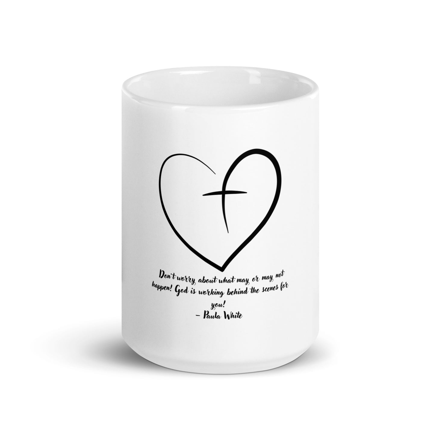 Uplifting Faith (White glossy mug)