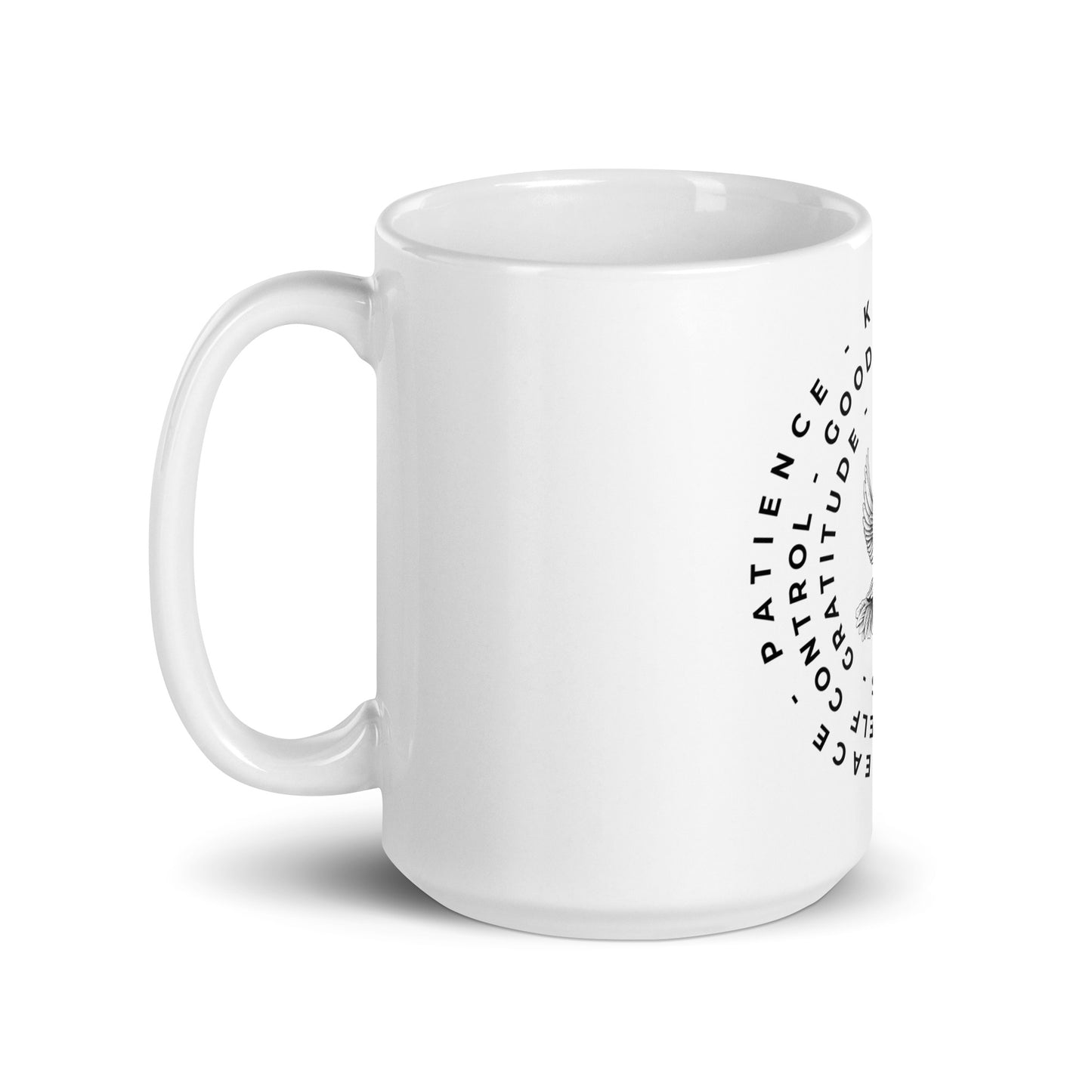 Soaring Wisdom (White glossy mug)