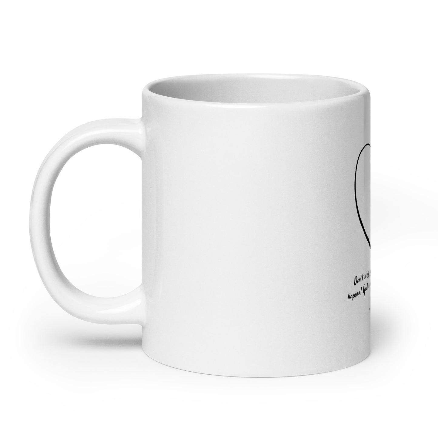 Uplifting Faith (White glossy mug)