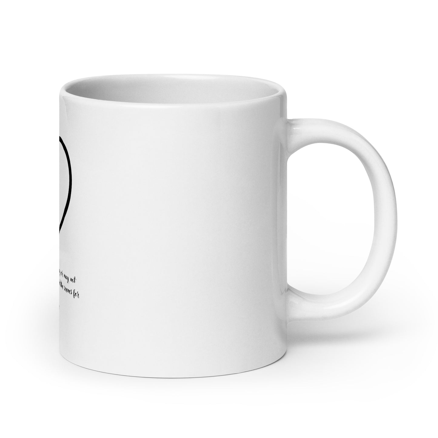 Uplifting Faith (White glossy mug)