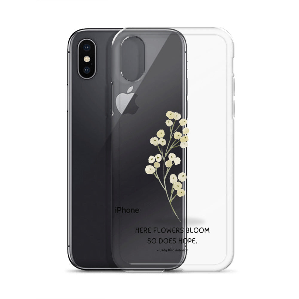 Flowers Bloom, Hope Grows (Clear Case for iPhone®)