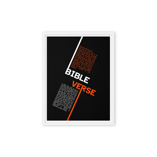 Romans 8:28-39 (NIV) (Framed canvas)