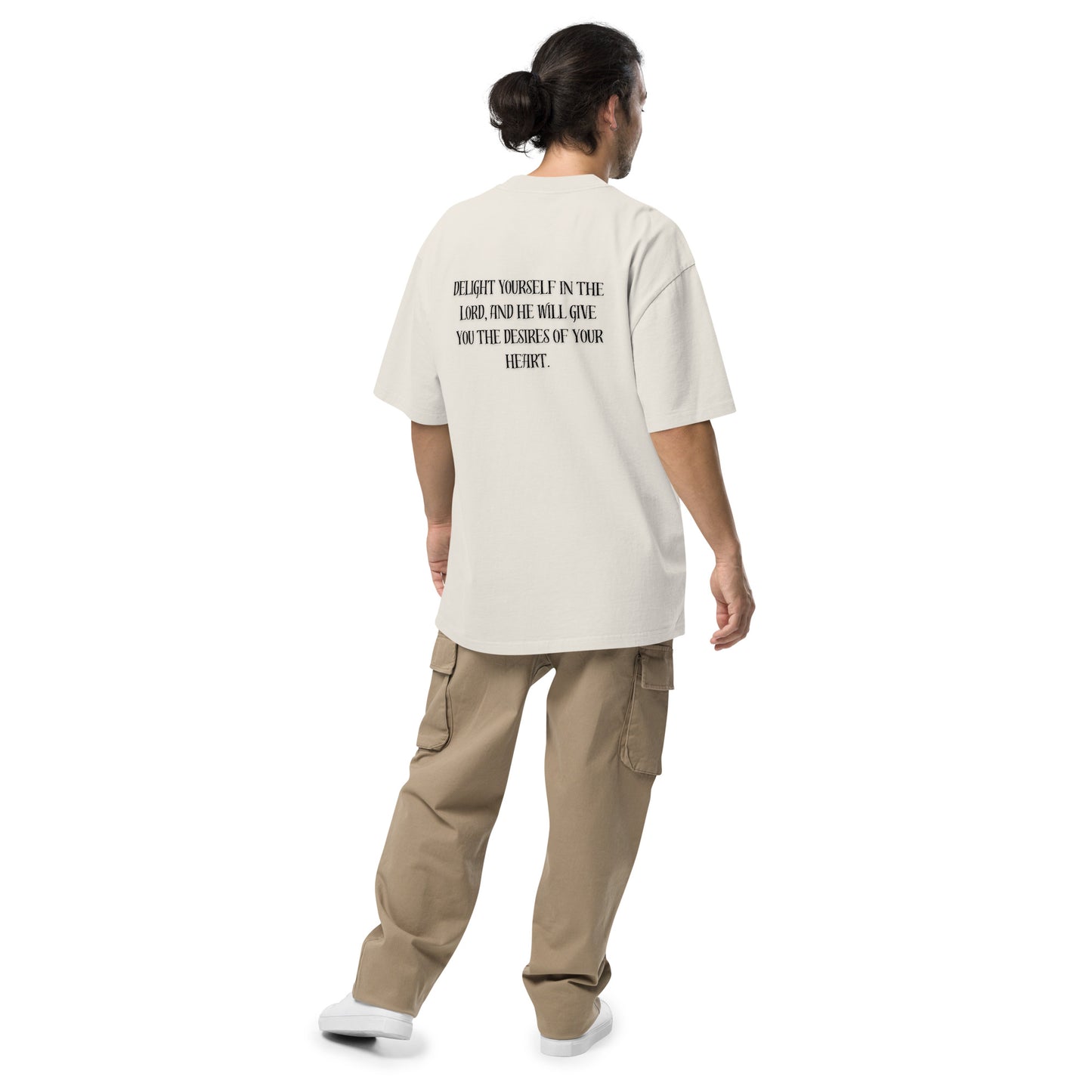 Proverbs 37:4 (Oversized faded t-shirt)