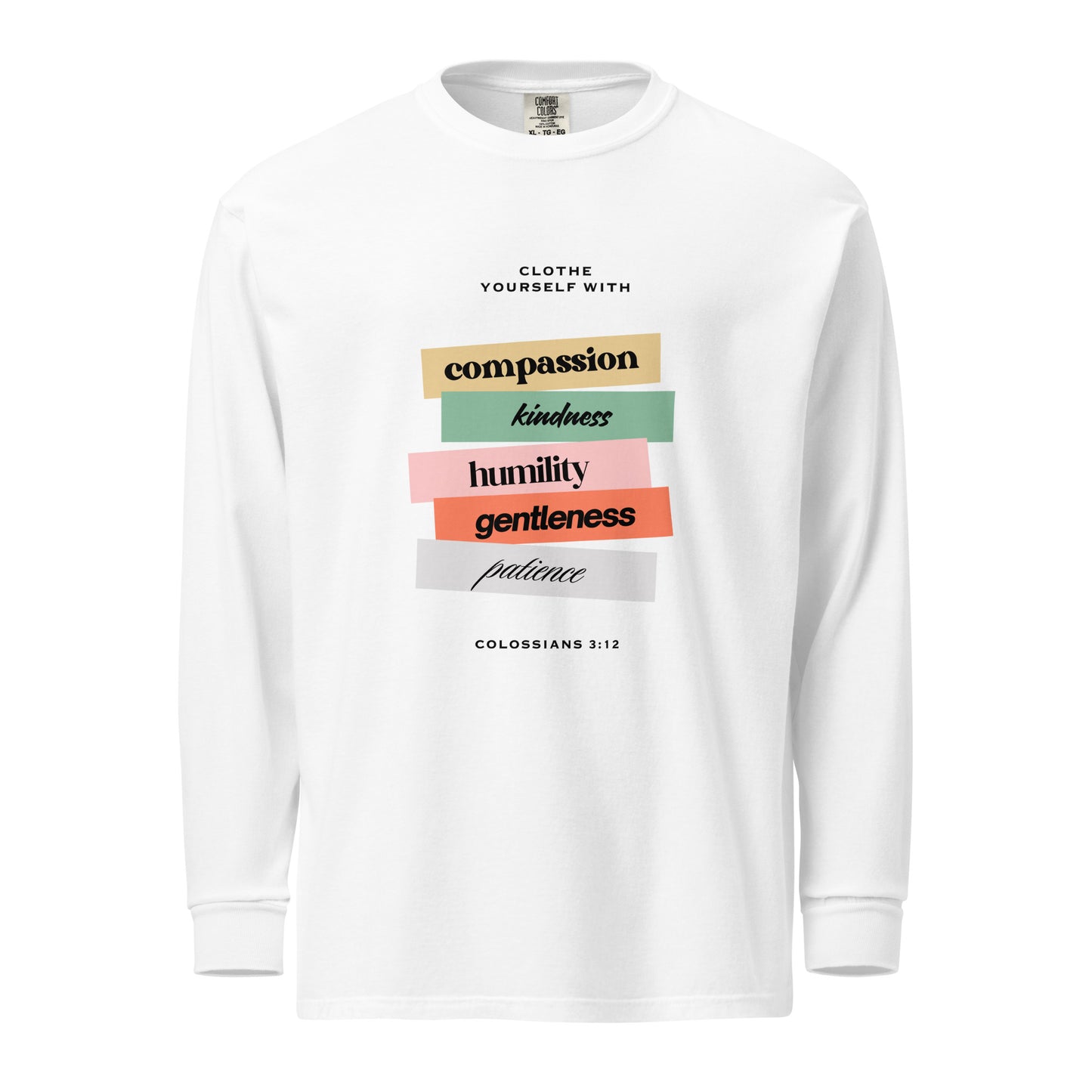 Clothe yourself with (Garment-dyed heavyweight long-sleeve shirt)