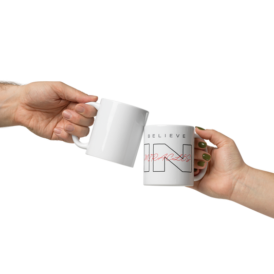 Believe In Miracles (White glossy mug)