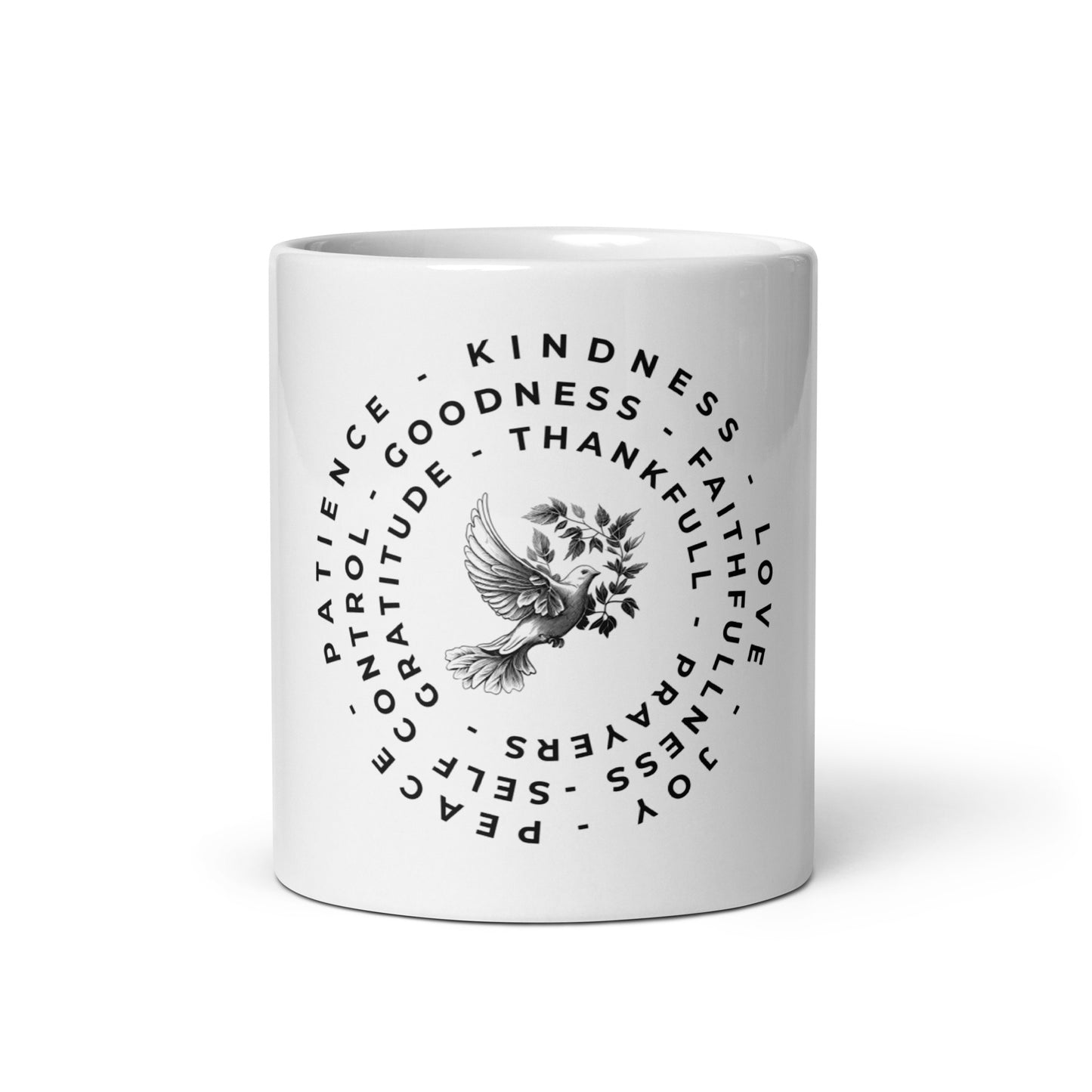 Soaring Wisdom (White glossy mug)