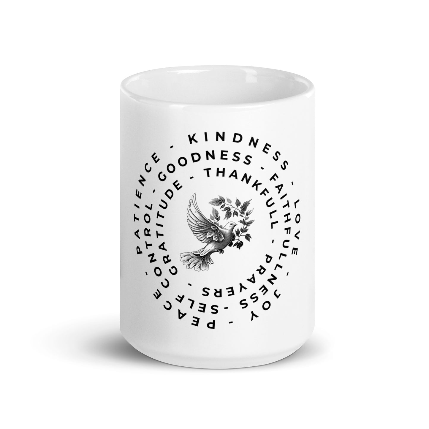 Soaring Wisdom (White glossy mug)