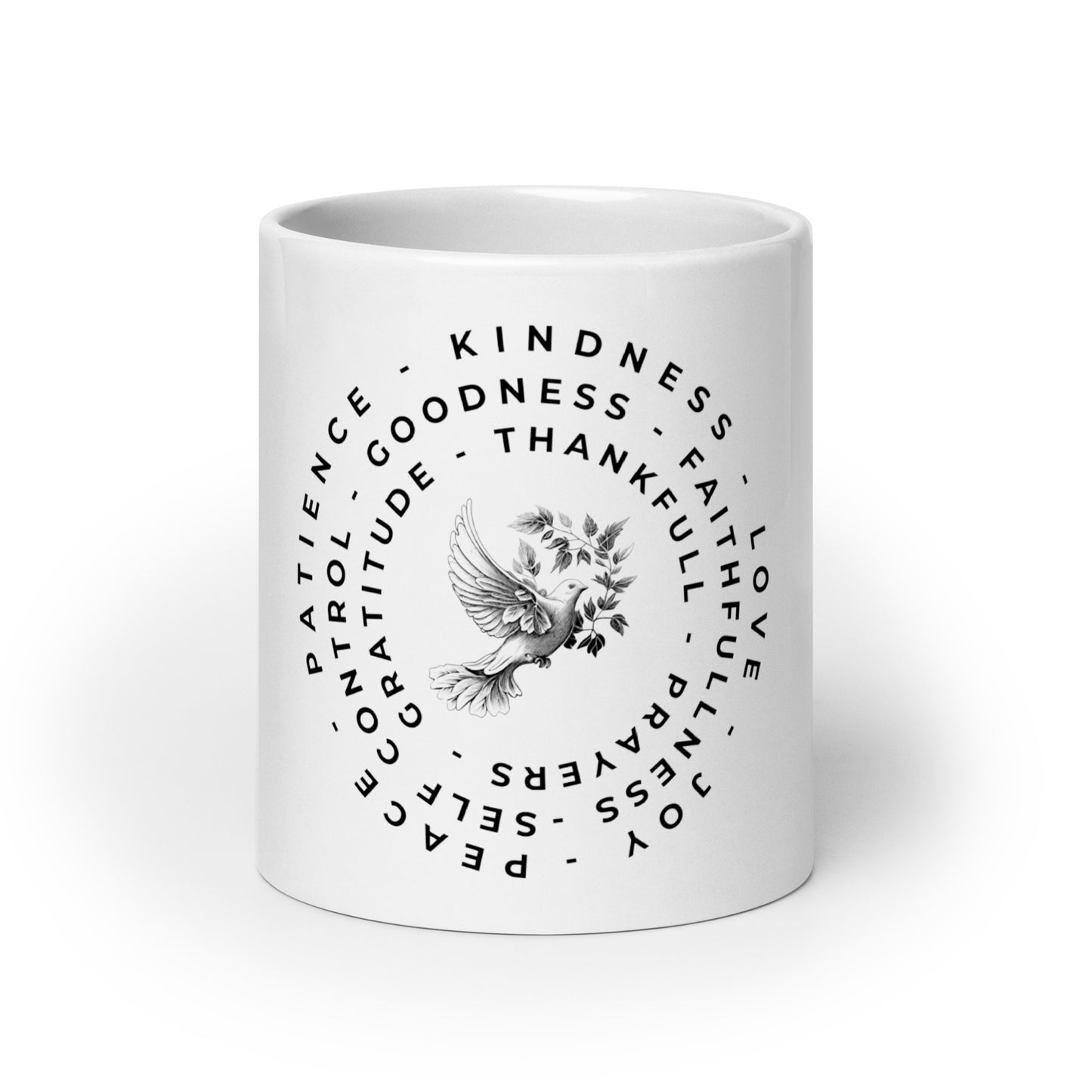 Soaring Wisdom (White glossy mug)