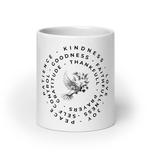 Soaring Wisdom (White glossy mug)