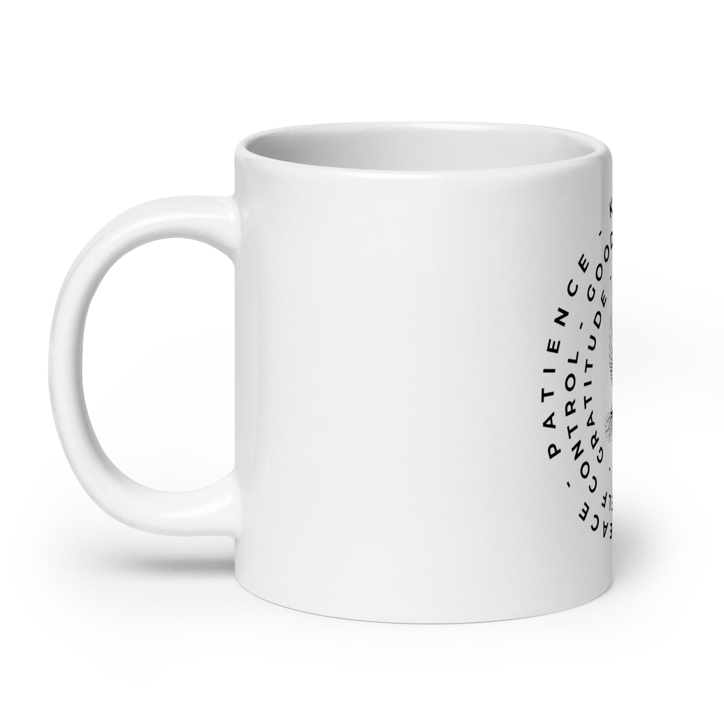 Soaring Wisdom (White glossy mug)