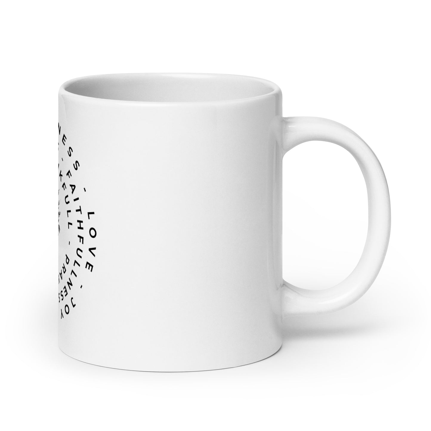 Soaring Wisdom (White glossy mug)