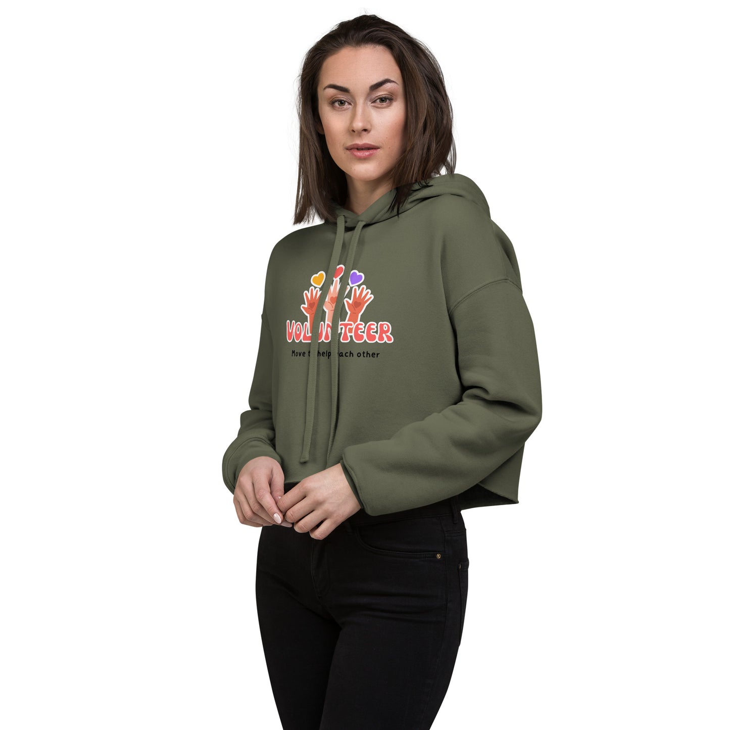 Volunteer (Crop Hoodie)